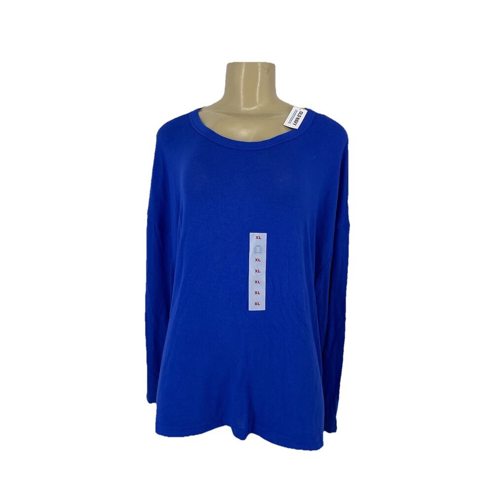 Old Navy Women Sweater Blue Extra Large Lightweight Long Sleeve Rayon Blend 9-19
